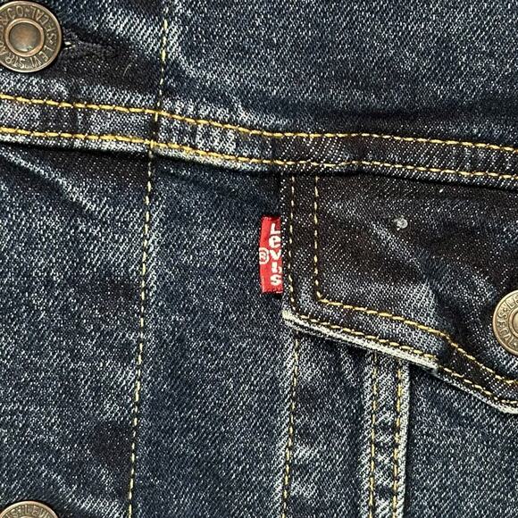 Levi's Trucker Jacket NWT Men's Sz XXL Dark Wash Denim Retro Skater Streetwear - Picture 6 of 9